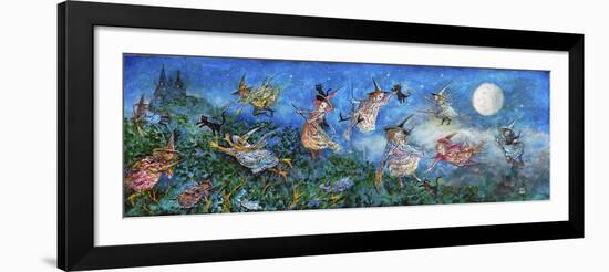 Flight of Witches-Bill Bell-Framed Giclee Print