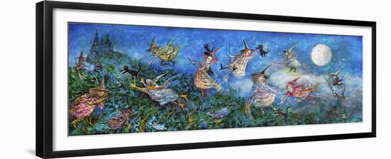 Flight of Witches-Bill Bell-Framed Giclee Print