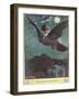 Flight on the Bird, Illustration from 'The Cuckoo Clock' by Mrs Molesworth,-Charles Edmund Brock-Framed Giclee Print