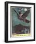 Flight on the Bird, Illustration from 'The Cuckoo Clock' by Mrs Molesworth,-Charles Edmund Brock-Framed Giclee Print