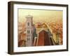 Flight Over Florence-kirilstanchev-Framed Art Print