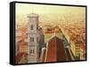 Flight Over Florence-kirilstanchev-Framed Stretched Canvas