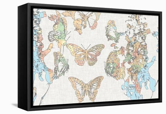 Flight Plan II-Jennifer Goldberger-Framed Stretched Canvas