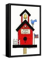 Flight School Birdhouse-Debbie McMaster-Framed Stretched Canvas