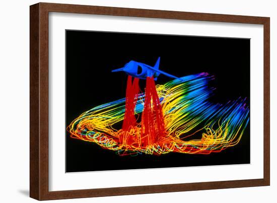 Flight Simulation of a Harrier Jump-jet-null-Framed Photographic Print