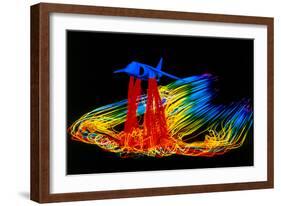 Flight Simulation of a Harrier Jump-jet-null-Framed Photographic Print