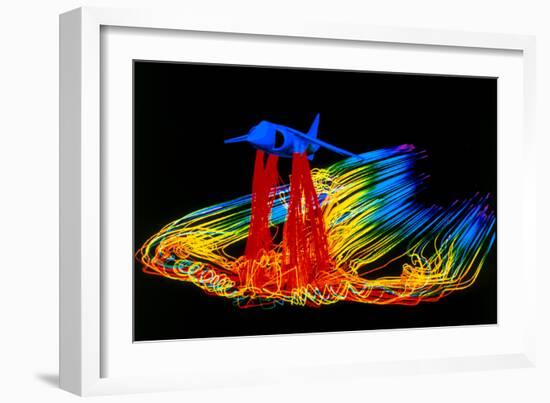 Flight Simulation of a Harrier Jump-jet-null-Framed Photographic Print