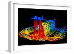 Flight Simulation of a Harrier Jump-jet-null-Framed Photographic Print