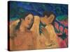 Flight (Tahitian Idyl)-Paul Gauguin-Stretched Canvas