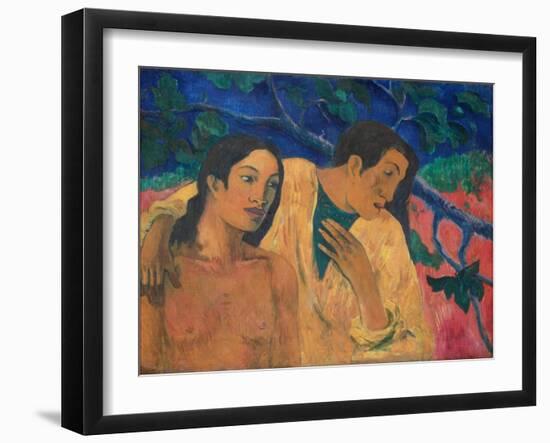 Flight (Tahitian Idyl)-Paul Gauguin-Framed Giclee Print