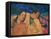 Flight (Tahitian Idyl)-Paul Gauguin-Framed Stretched Canvas