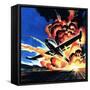 Flight Through an Inferno-Wilf Hardy-Framed Stretched Canvas