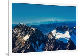 Flightseeing through peaks of Mt. Denali and the Alaskan mountain range, Alaska, USA, North America-Laura Grier-Framed Photographic Print