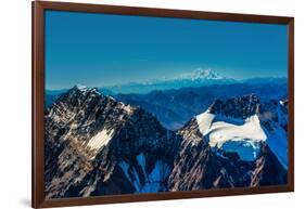 Flightseeing through peaks of Mt. Denali and the Alaskan mountain range, Alaska, USA, North America-Laura Grier-Framed Photographic Print