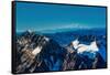 Flightseeing through peaks of Mt. Denali and the Alaskan mountain range, Alaska, USA, North America-Laura Grier-Framed Stretched Canvas