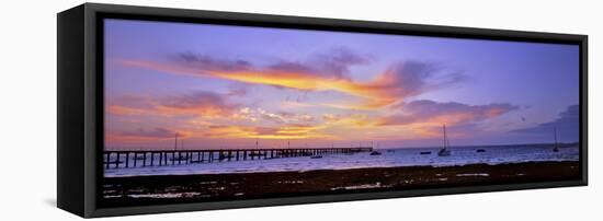 Flinders Jetty-Wayne Bradbury-Framed Stretched Canvas