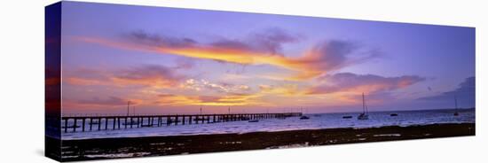 Flinders Jetty-Wayne Bradbury-Stretched Canvas