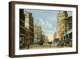 Flinders Street, Melbourne, Victoria, Australia, C1900s-null-Framed Giclee Print