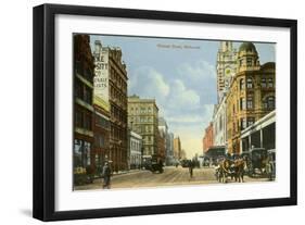 Flinders Street, Melbourne, Victoria, Australia, C1900s-null-Framed Giclee Print