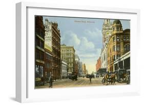 Flinders Street, Melbourne, Victoria, Australia, C1900s-null-Framed Giclee Print
