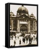 Flinders Street Station, Melbourne, Australia-null-Framed Stretched Canvas