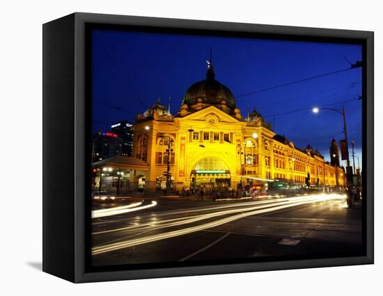 Flinders Street Station, Melbourne, Victoria, Australia-David Wall-Framed Stretched Canvas