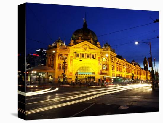 Flinders Street Station, Melbourne, Victoria, Australia-David Wall-Stretched Canvas