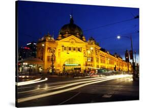 Flinders Street Station, Melbourne, Victoria, Australia-David Wall-Stretched Canvas