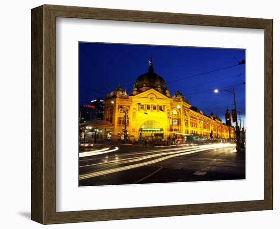 Flinders Street Station, Melbourne, Victoria, Australia-David Wall-Framed Photographic Print