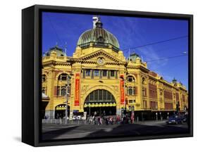 Flinders Street Station, Melbourne, Victoria, Australia-David Wall-Framed Stretched Canvas