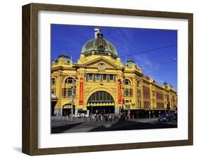 Flinders Street Station, Melbourne, Victoria, Australia-David Wall-Framed Premium Photographic Print