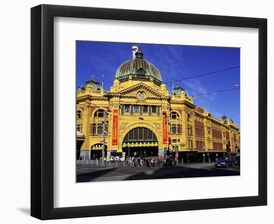 Flinders Street Station, Melbourne, Victoria, Australia-David Wall-Framed Photographic Print