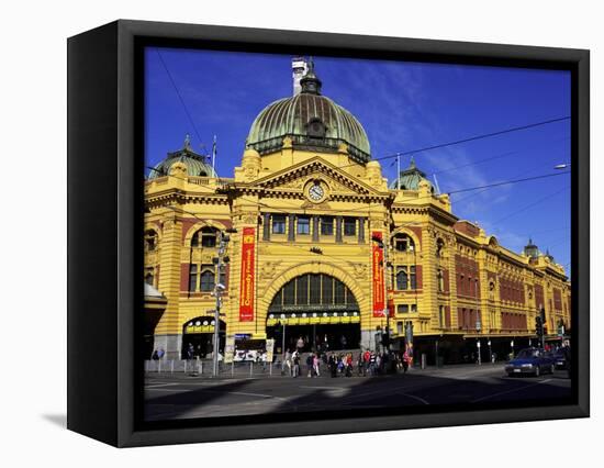 Flinders Street Station, Melbourne, Victoria, Australia-David Wall-Framed Stretched Canvas