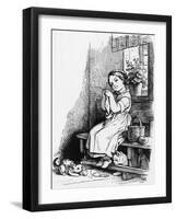 Flinkes Mädchen (Nimble Girl)-Ludwig Richter-Framed Giclee Print