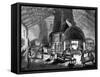 Flint Glass Furnace-null-Framed Stretched Canvas