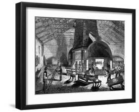 Flint Glass Furnace-null-Framed Art Print