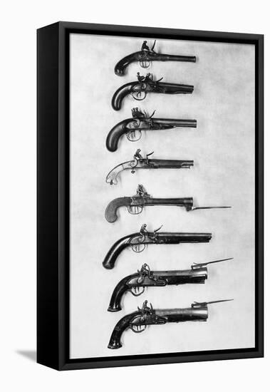 Flintlock Pistols-null-Framed Stretched Canvas