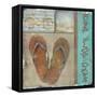 Flip Flop Days-Karen Williams-Framed Stretched Canvas