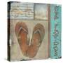 Flip Flop Days-Karen Williams-Stretched Canvas