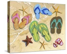 Flip Flop Family-Scott Westmoreland-Stretched Canvas