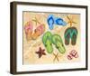 Flip Flop Family-Scott Westmoreland-Framed Art Print