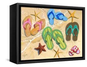 Flip Flop Family-Scott Westmoreland-Framed Stretched Canvas