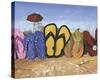 Flip Flop Fence-Scott Westmoreland-Stretched Canvas