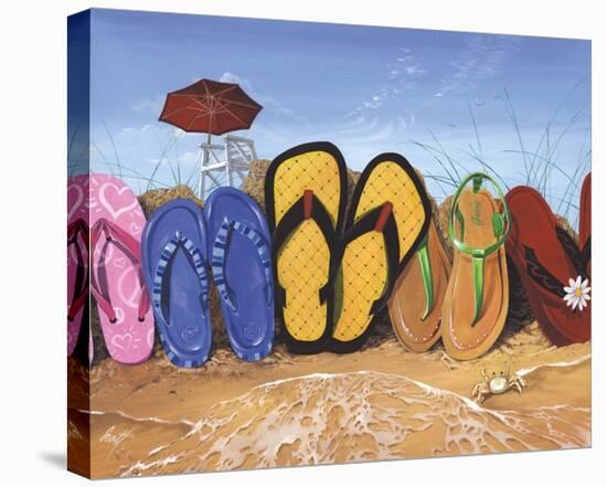 Flip Flop Fence-Scott Westmoreland-Stretched Canvas