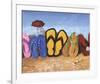 Flip Flop Fence-Scott Westmoreland-Framed Art Print