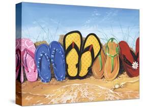 Flip Flop Fence-Scott Westmoreland-Stretched Canvas