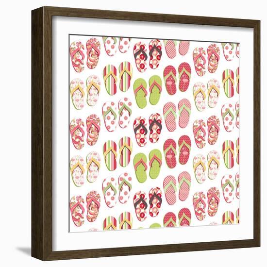 Flip Flop Mania-Andi Metz-Framed Art Print