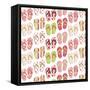 Flip Flop Mania-Andi Metz-Framed Stretched Canvas