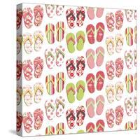 Flip Flop Mania-Andi Metz-Stretched Canvas