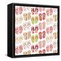 Flip Flop Mania-Andi Metz-Framed Stretched Canvas